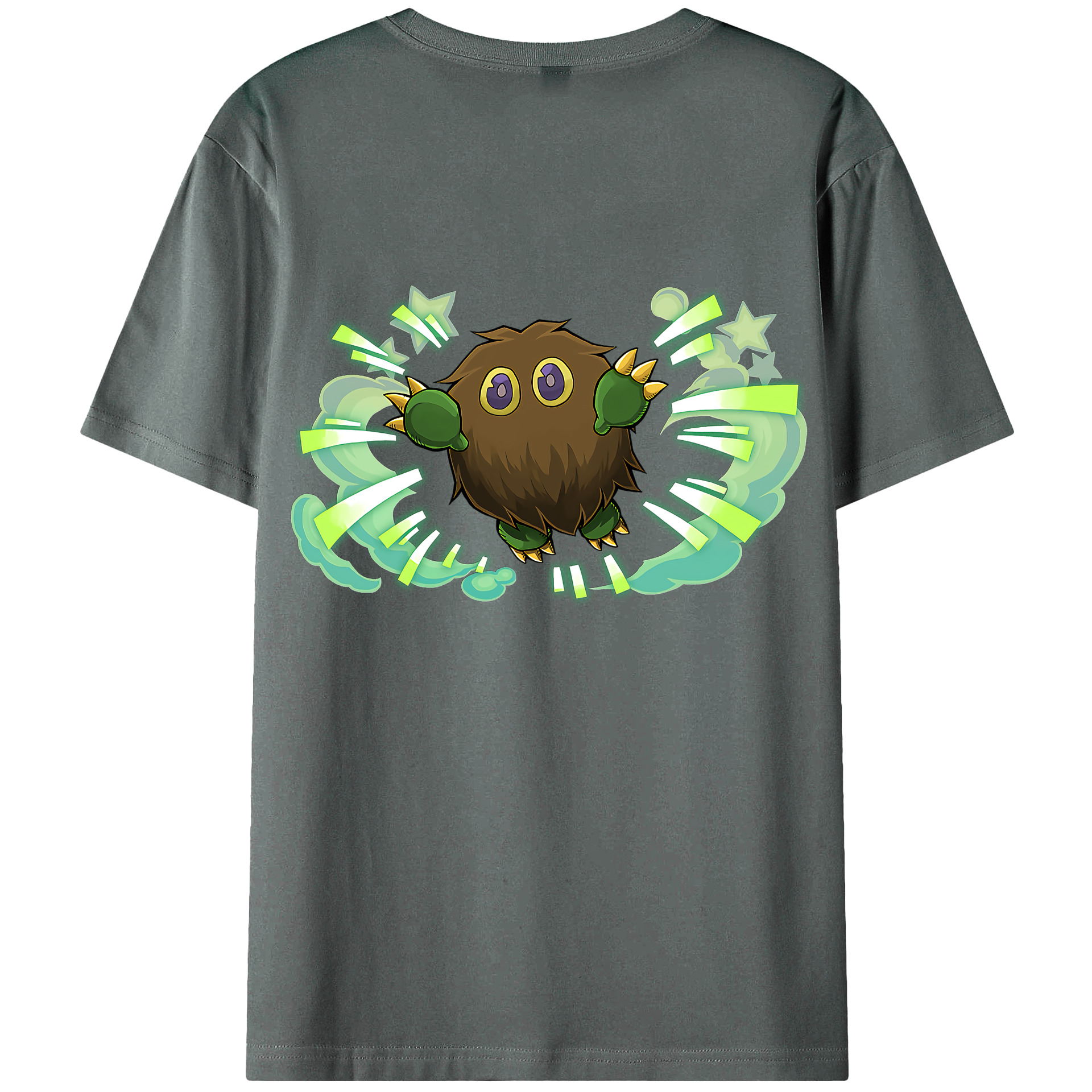 （画像用） 遊☆戯☆王 Yu-Gi-Oh! 綿100％ メンズ半袖Tシャツ（バックプリント） 通気性